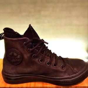 Converse Chuck Taylor All Star Waterproof High Triple Black 162409C ladies